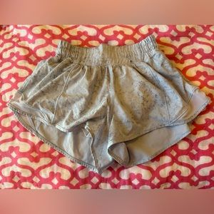 RARE lululemon blue shorts (the spots are the design not a stain) size : 2